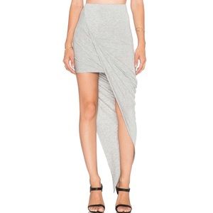 BLQ BASIQ High Waisted Asymmetrical Skirt